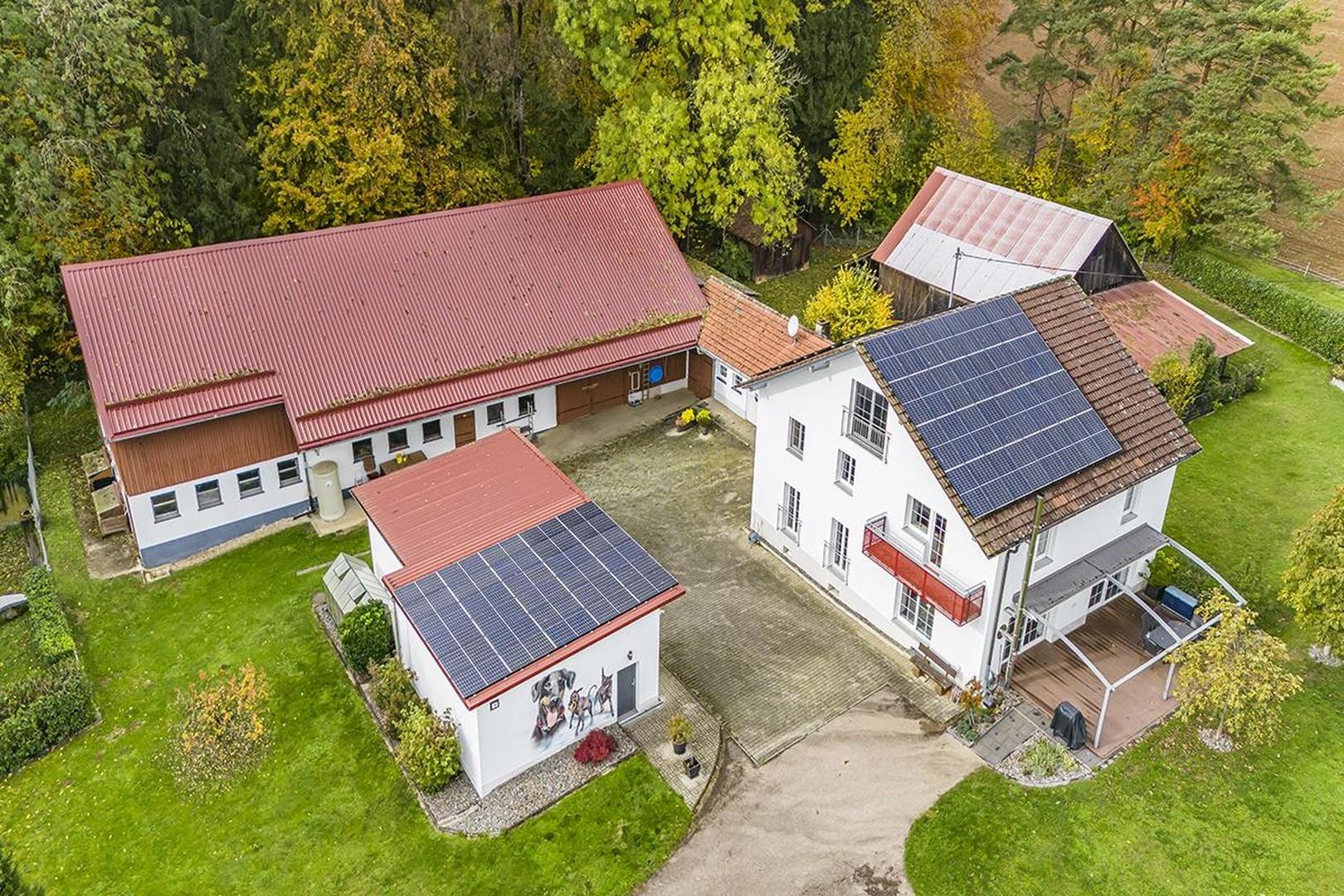 Aussiedlerhof von oben