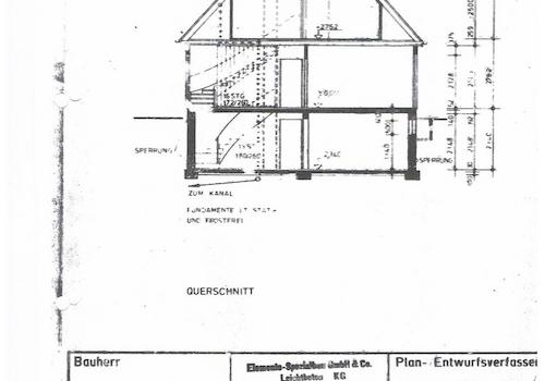 Querschnitt Haus