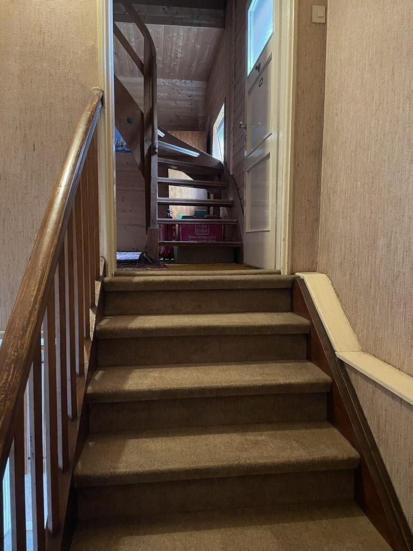 Treppe vor Dachgeschoss