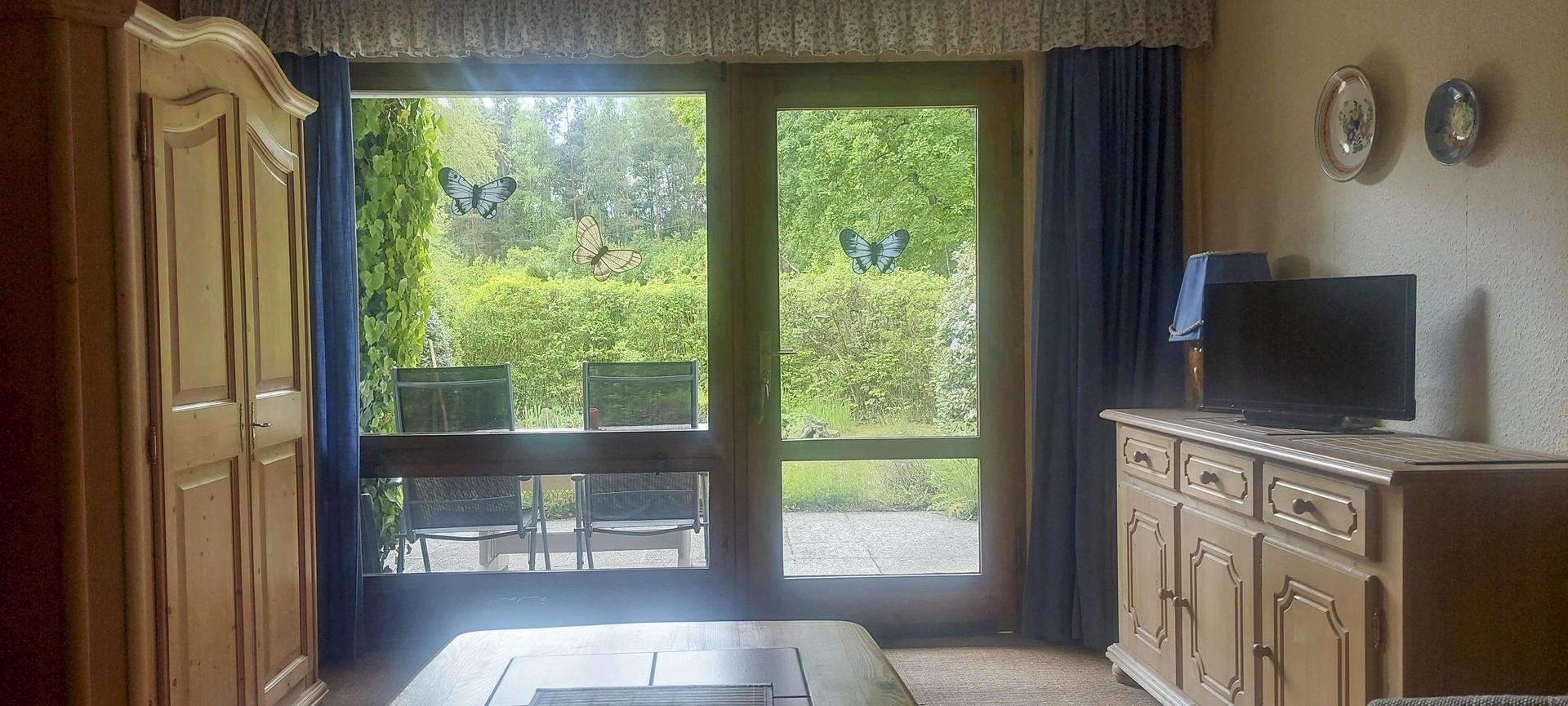 Blick aus dem Wohnzimmer