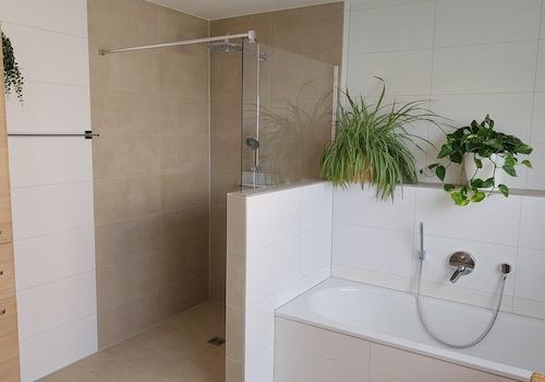 Bad Erdgeschoss , große Dusche