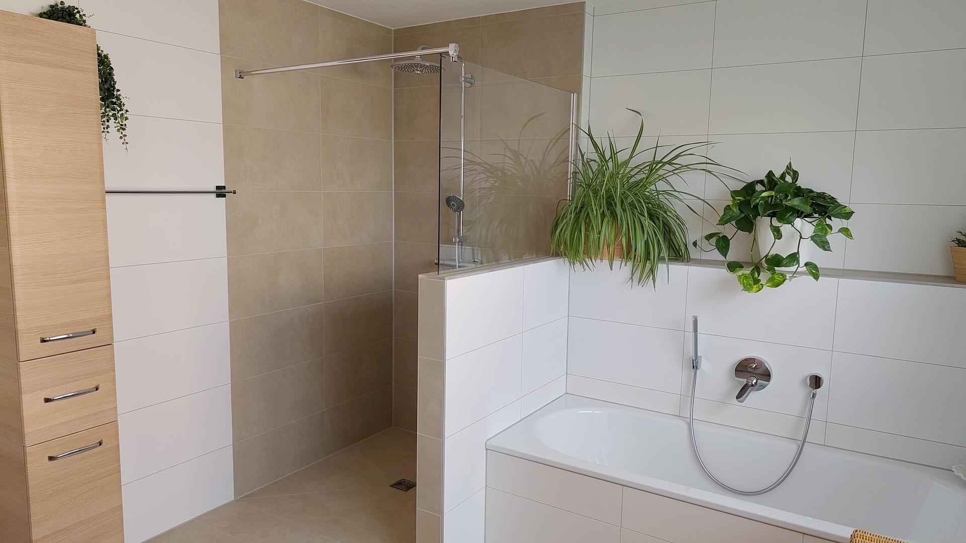 Bad Erdgeschoss , große Dusche