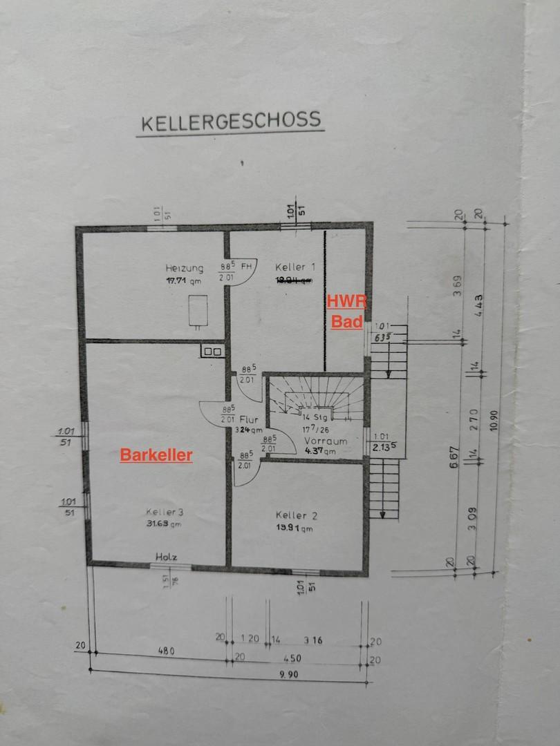 Keller Grundriss