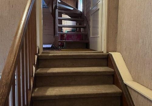 Treppe vor Dachgeschoss