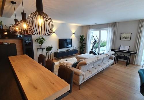 Blick ins Wohnzimmer EG