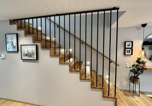 Designer-Treppe mit Echtholz