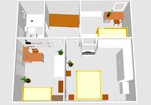 3D‑Grundriss OG (möbliert)