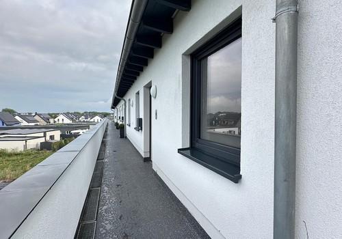 Laubenaufgang der Wohnung