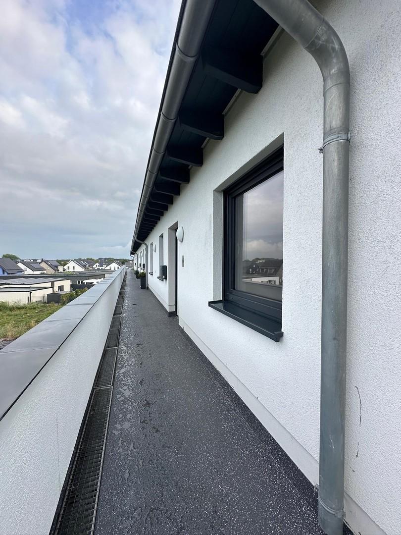 Laubenaufgang der Wohnung