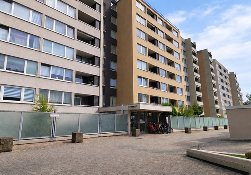 Außenblick aufs Haus
