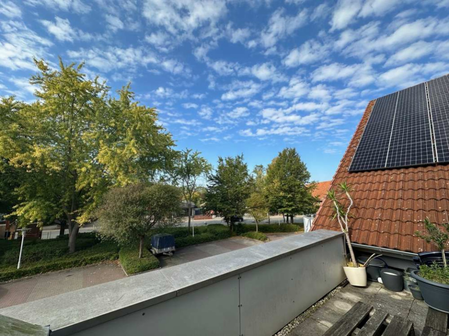 Blick vom Balkon