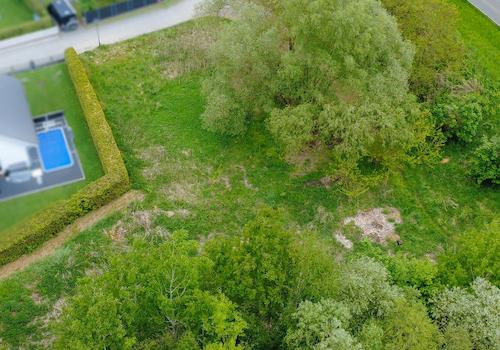Draufsicht aus Richtung Nottekanal auf das Grundstück