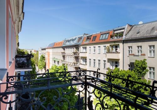 Blick vom Balkon