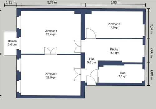Grundriss Wohnung