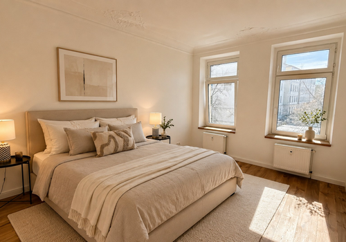Schlafzimmer (eingerichtet)