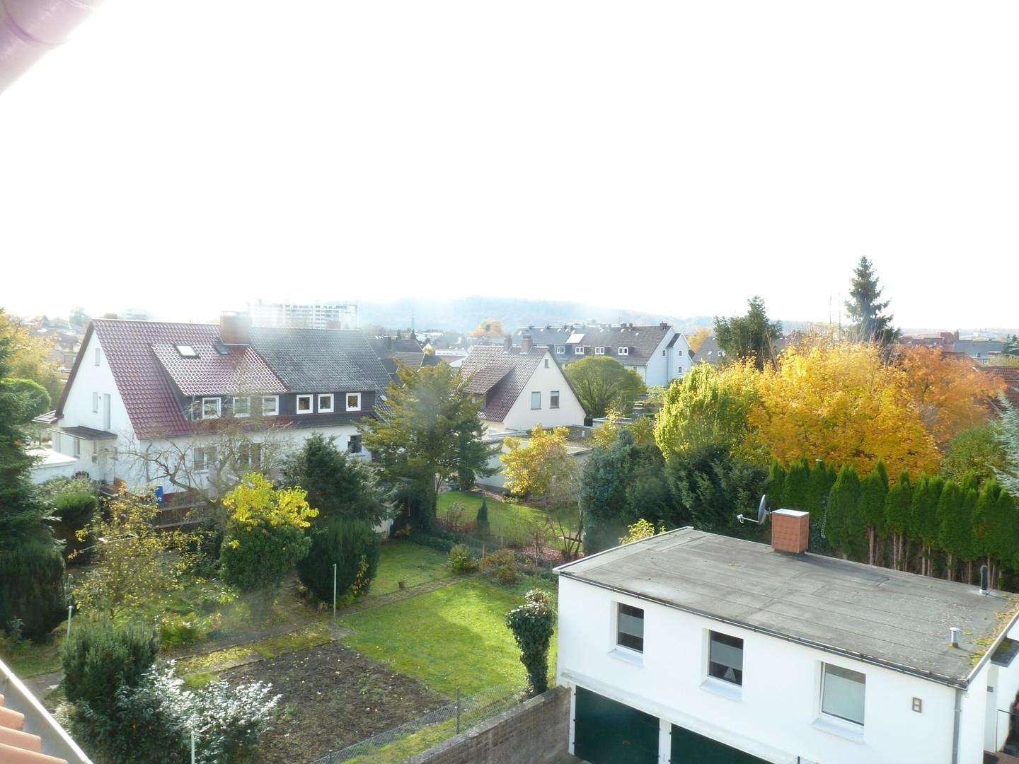 Blick aus dem Wohnzimmer