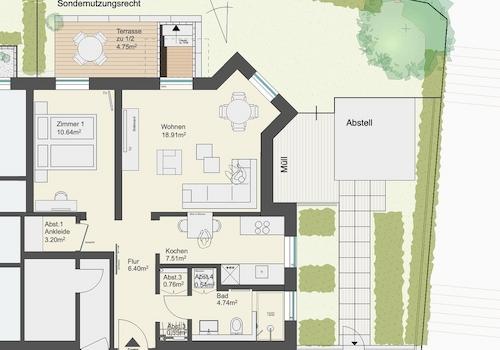 Grundriss Wohnung