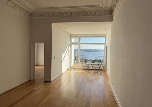 Wohnzimmer/ Elbblick