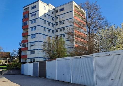 Blick zur Garage Nr. 19