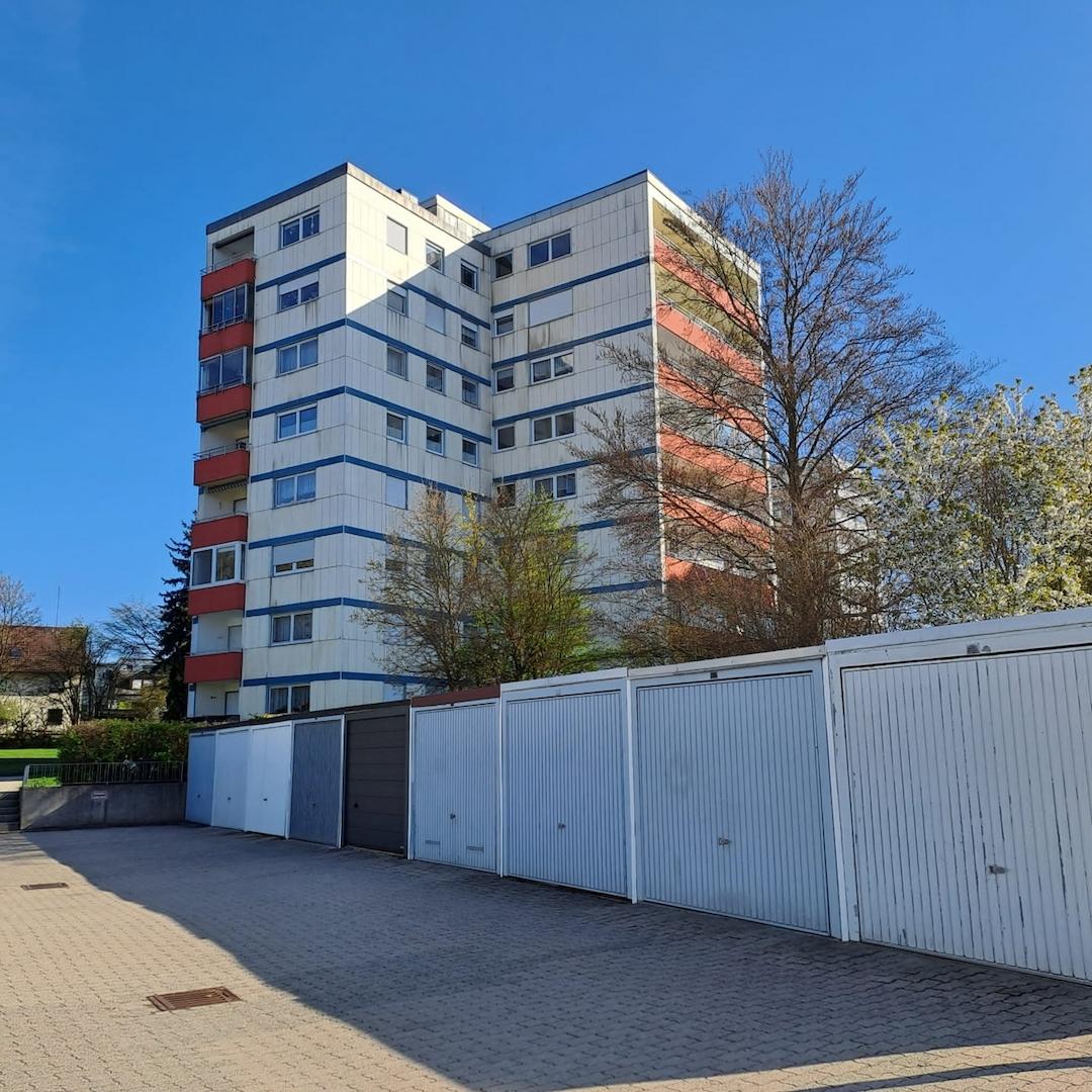 Blick zur Garage Nr. 19