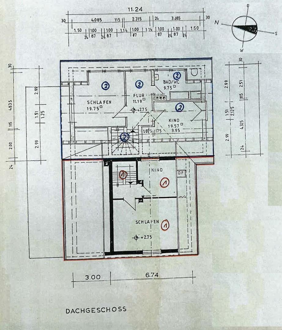 Grundriss Dachgeschoss