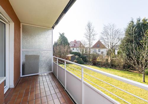 Blick vom Balkon