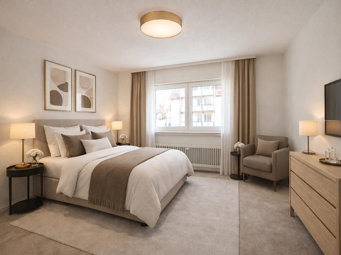 Schlafzimmer (Visualisierung durch KI)