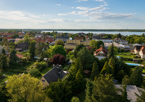 Vorortpanorama mit Cossi-Blick