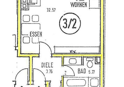 Grundriss der Wohnung
