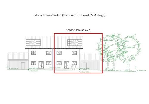 Außenansicht von Süden