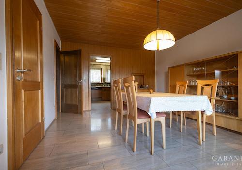 Esszimmer von Terrasse aus