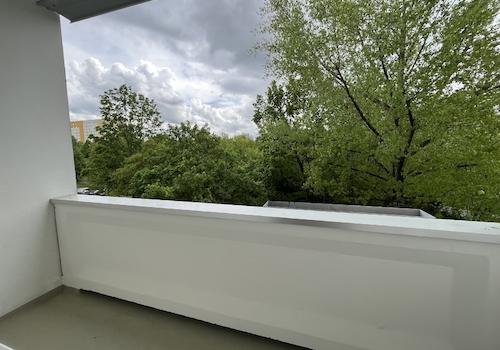 Blick vom Balkon