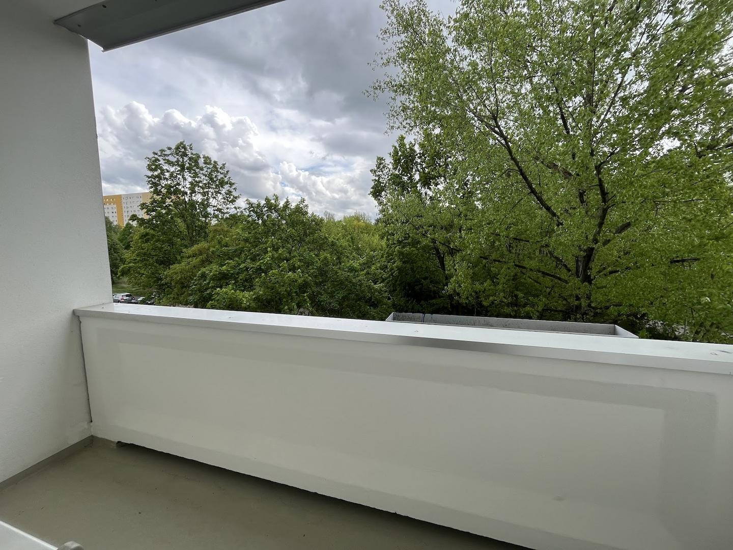 Blick vom Balkon