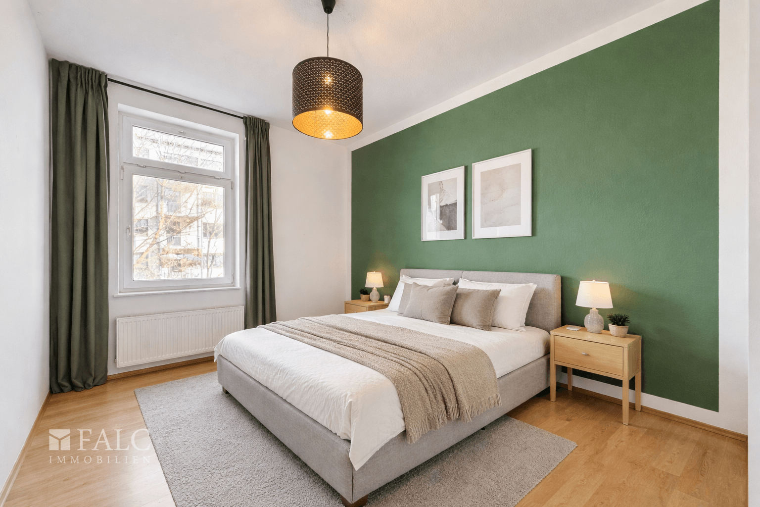 Schlafzimmer virtuell eingerichtet