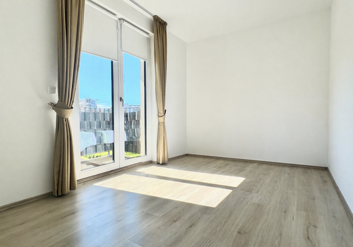 Schlafzimmer - unmöbliert digital bearbeitet