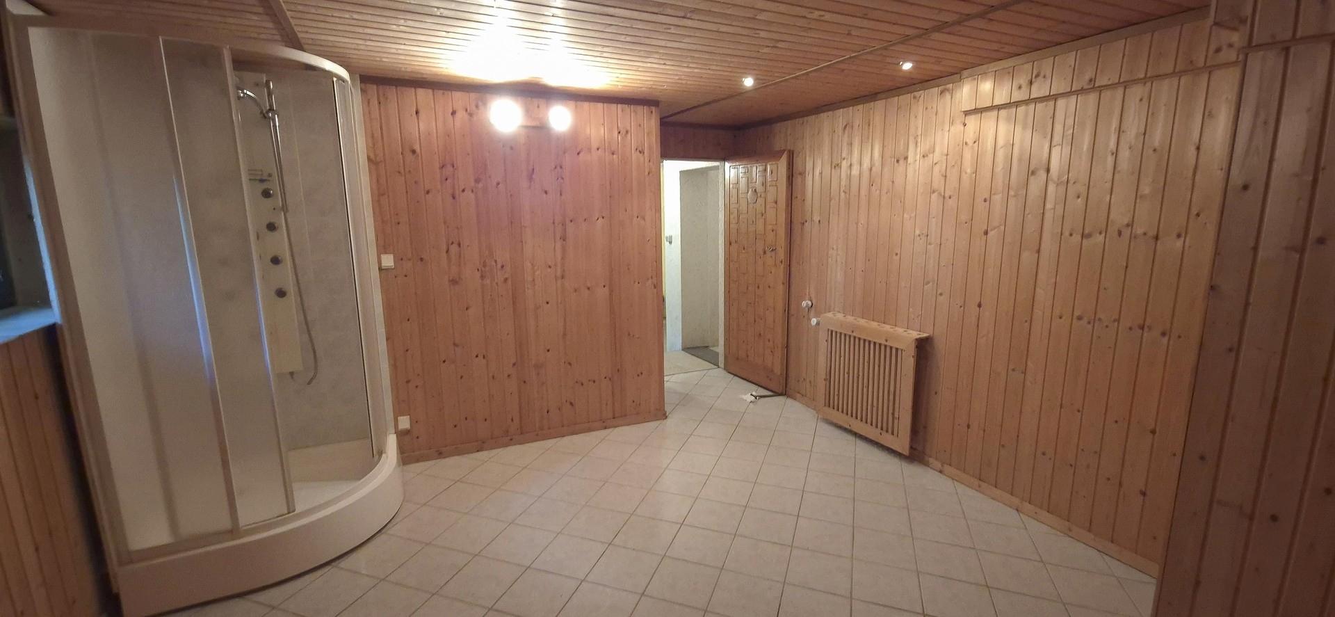 Saunaraum mit Dusche Keller