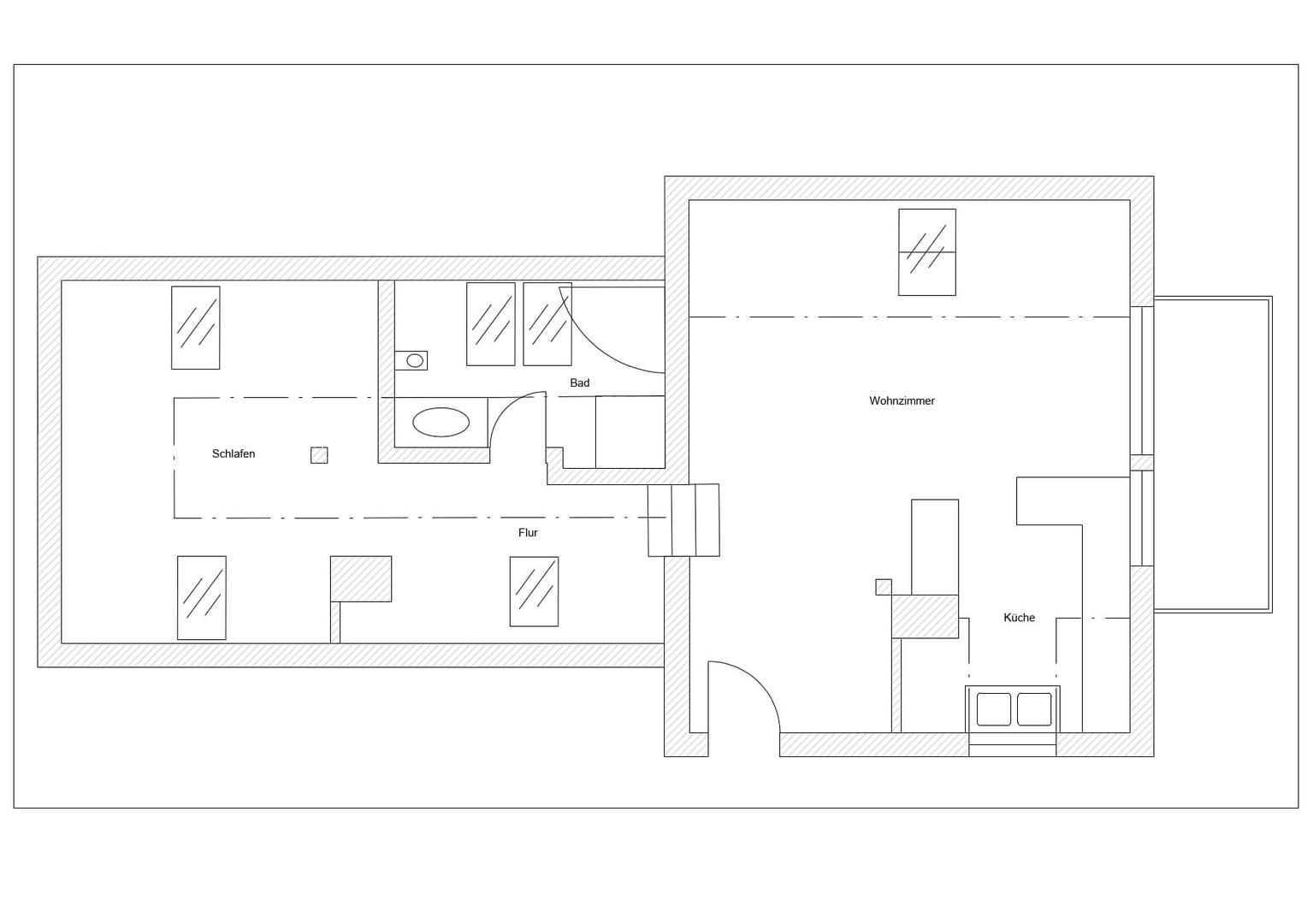 Grundriss DG-Wohnung