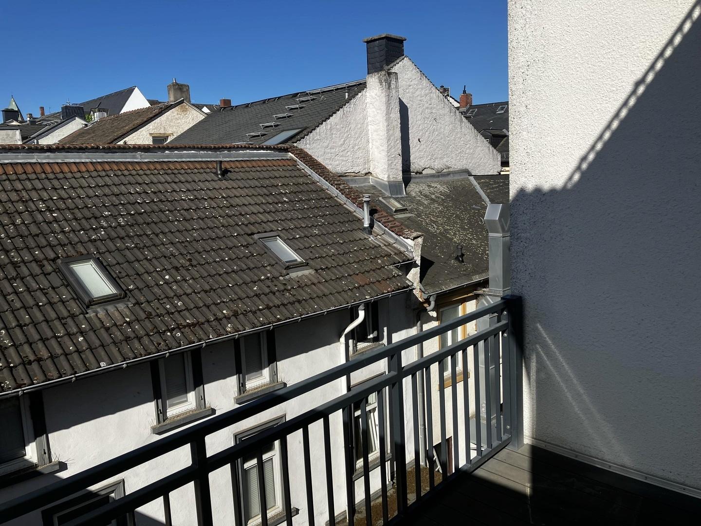 Ausblick vom Balkon