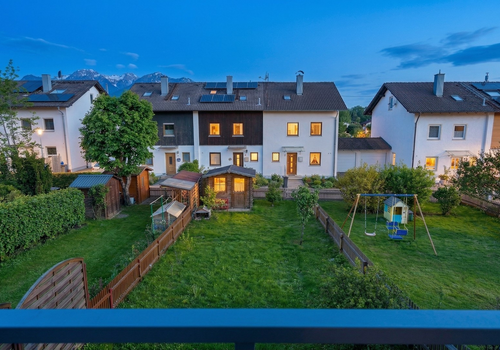 Blick vom Balkon