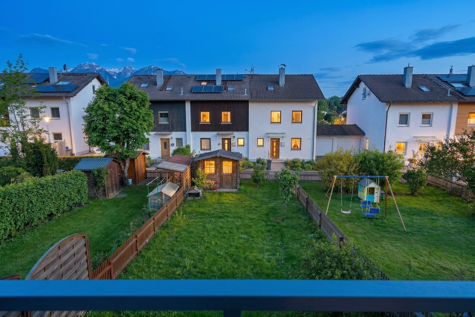 Blick vom Balkon