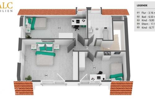 Grundriss- Obergeschoss 