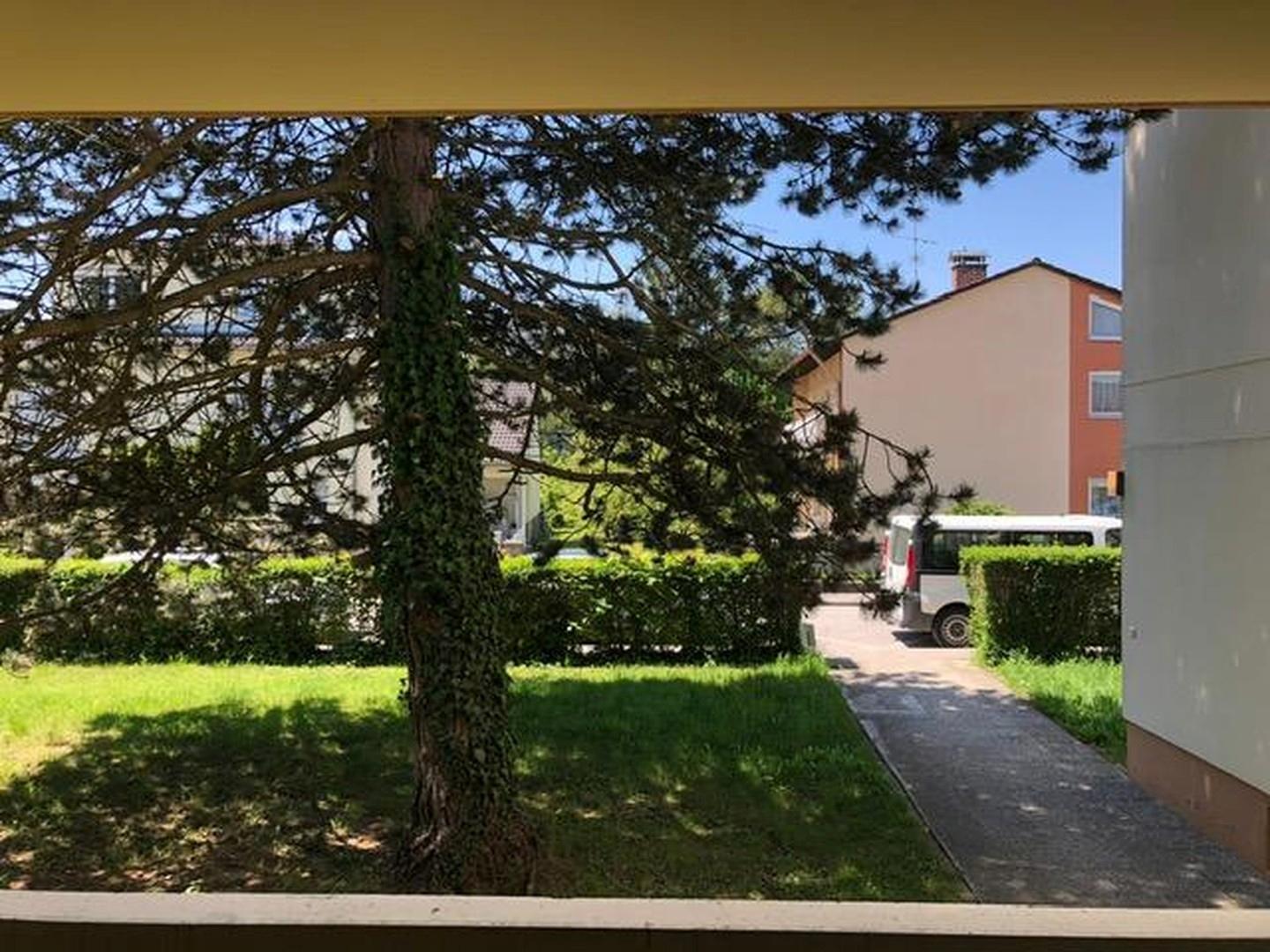 Blick vom Balkon