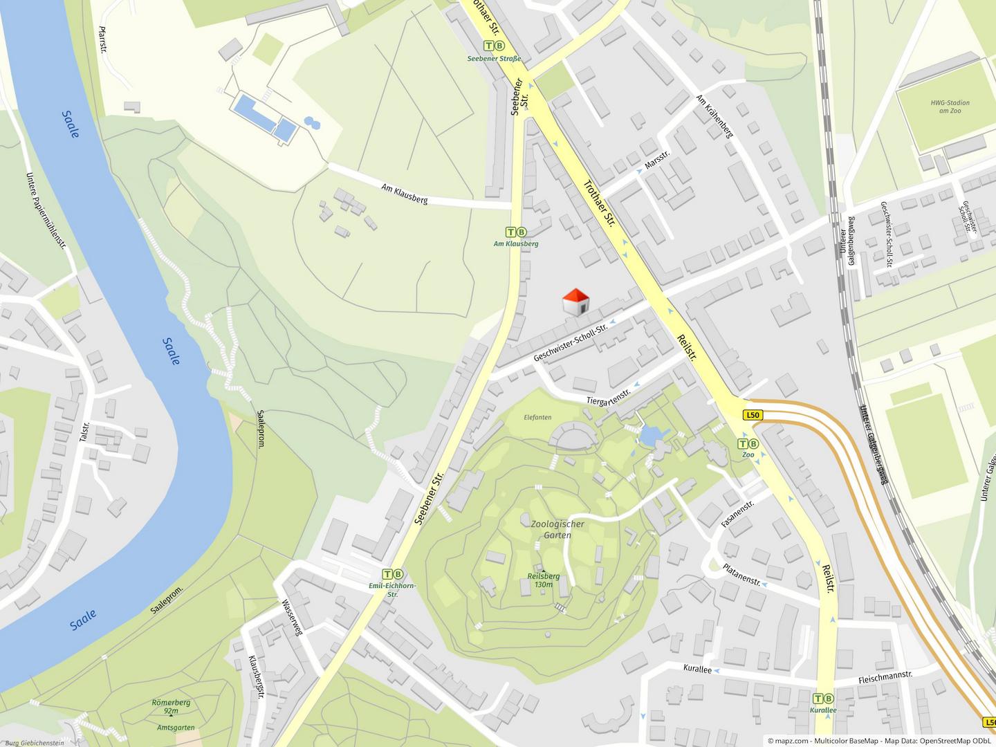 Geolyzer Kartenausschnitt