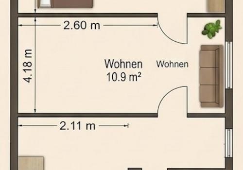 Grundrissskizze Zwischengeschoss