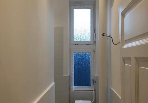 Blick in Toilette
