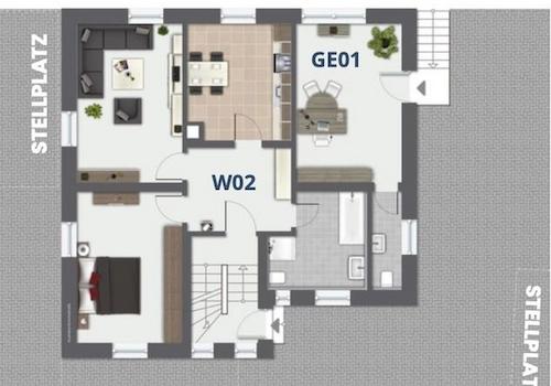 Grundriss Gewerbe rechts