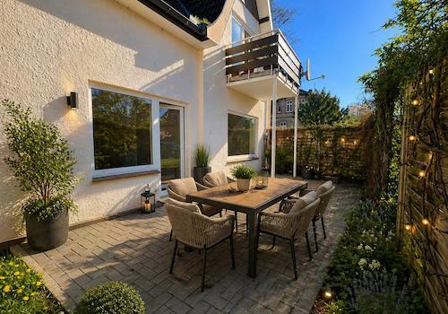 Visualisierte Terrassenmöblierung