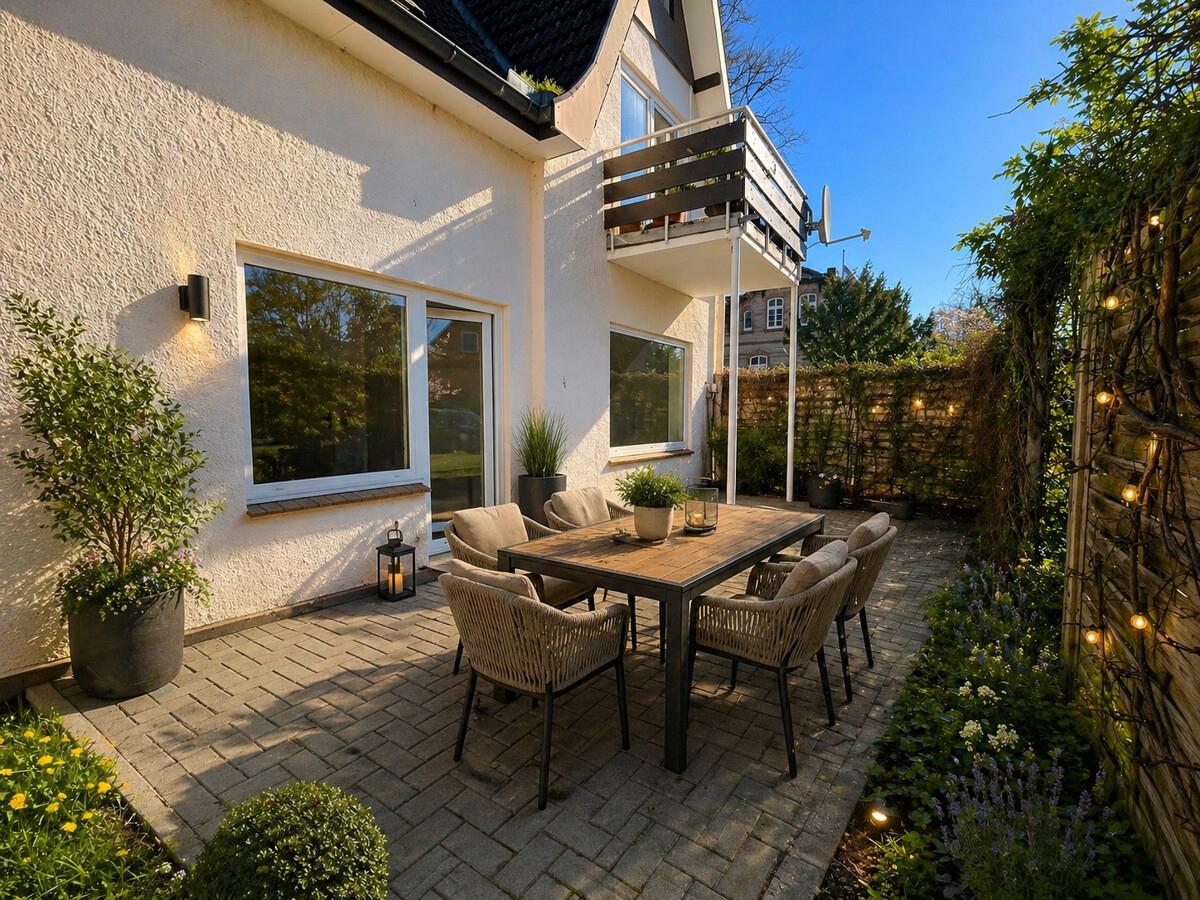 Visualisierte Terrassenmöblierung