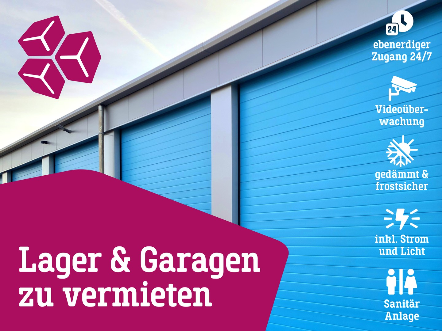 Lager und Garagen zu vermieten