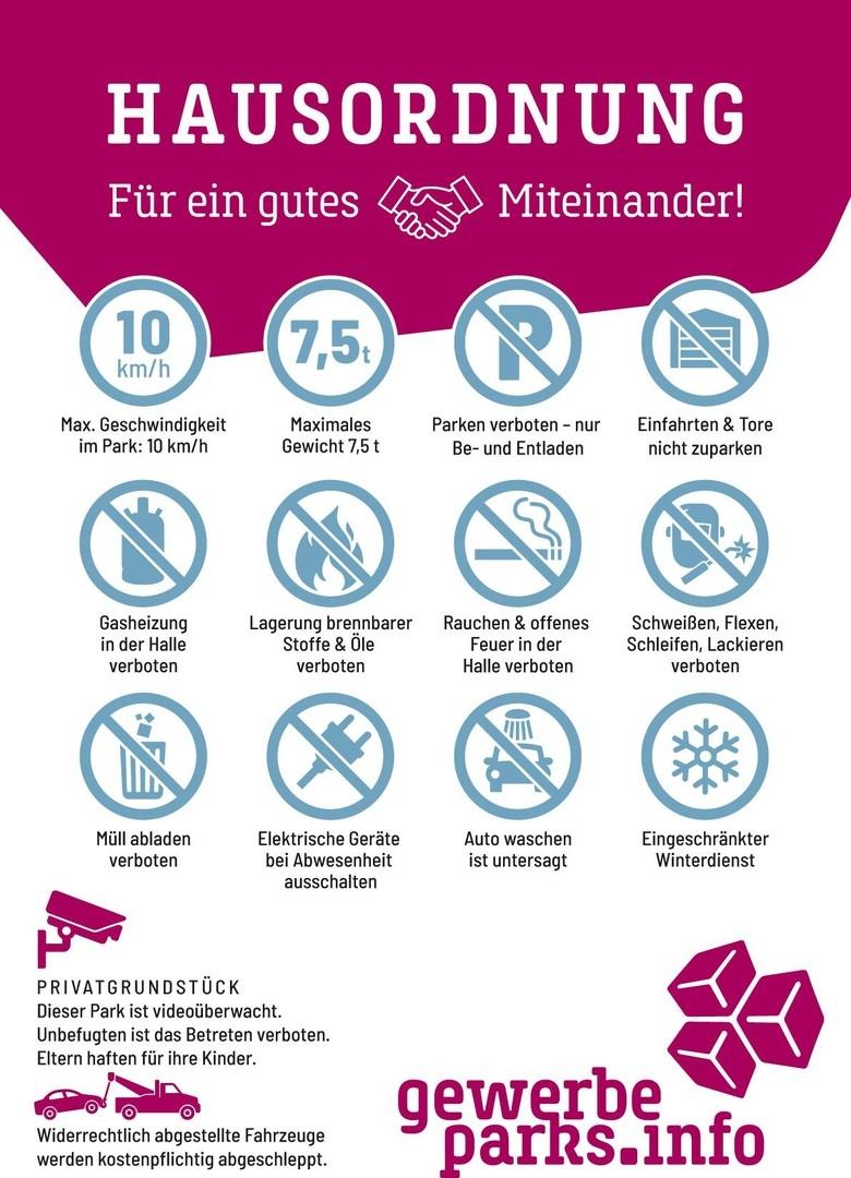 Hausordnung Gewerbepark